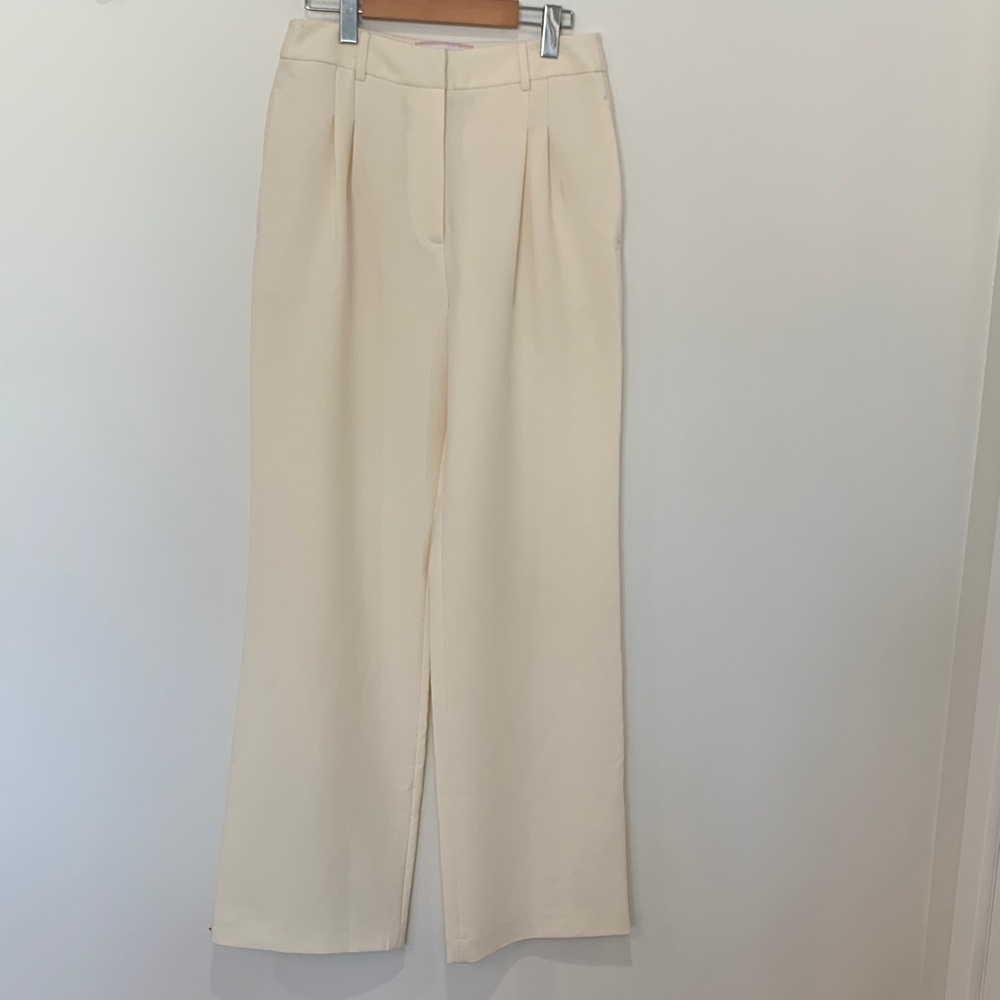 ALEXIA ADMOR Wide Leg Cream Pants - Sz 6